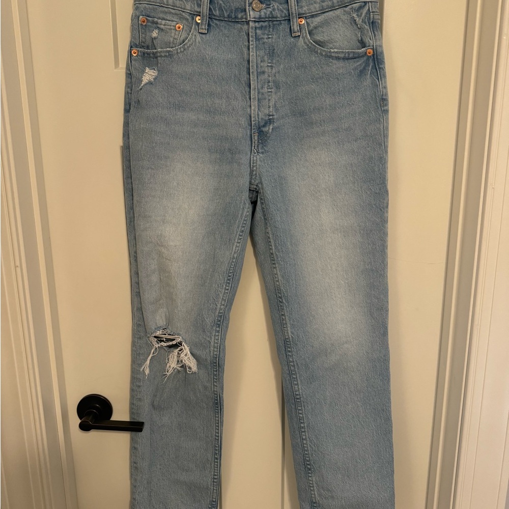 GAP Blue Straight Leg Jeans